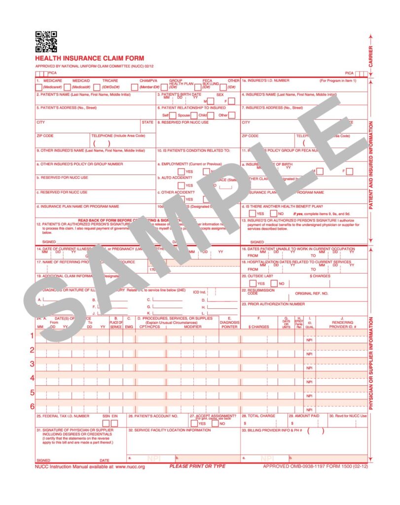 cms1500 medical claim form pdf