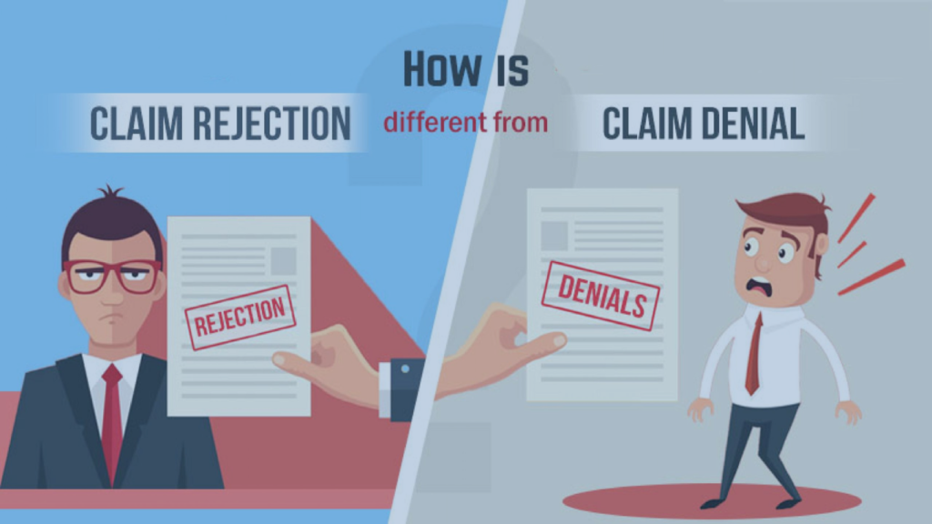 claim rejection vs denail - types of denials in medical billing