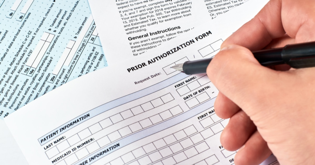 prior authorization form in medical billing